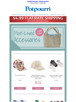 Potpourri Online Catalog - Accessories that Elevate ~ Shop Now!