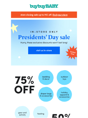 buybuy BABY - 🚨President’s Day Sale Happening Now🚨