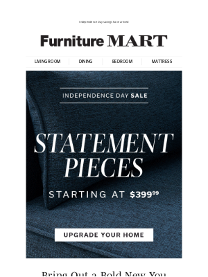The Furniture Mart - Miss our last sale? Don’t miss this one!