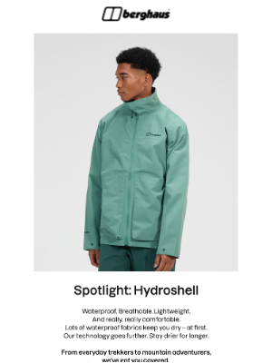 Berghaus (United Kingdom) - Spotlight On: Hydroshell + £20 off