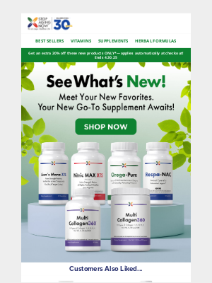 Stop Aging Now - Discover Our Exciting New Arrivals!