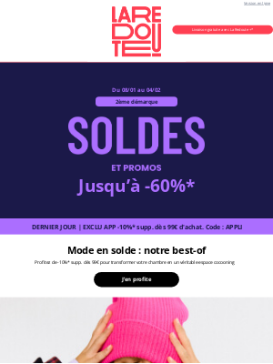 La Redoute (France) - Jolies pièces mode jusqu’à -60% 😍