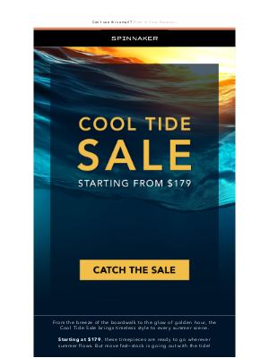 Spinnaker Watches - 🕶️ This Sale’s Got Summer Written All Over It