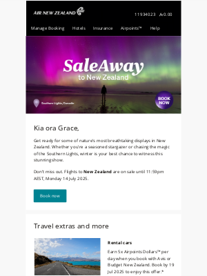 Air New Zealand - Chase adventure in NZ with flights on sale now