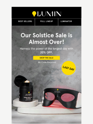 Lumin - Final Hours for 20% Off Lumin