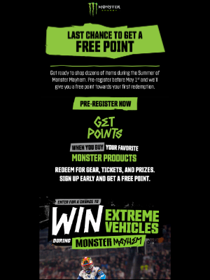 Monster Energy - 🚨Claim Your Free Point!🚨