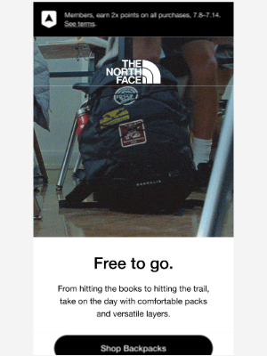 The North Face - Backpacks and apparel that are up for it all