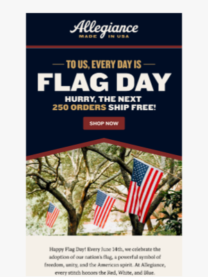 Allegiance Flag Supply - Honoring Old Glory On Flag Day 🇺🇸