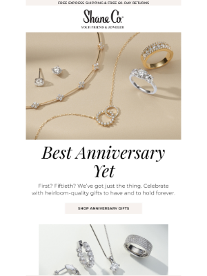 Shane Co. - Anniversary gifts made with love