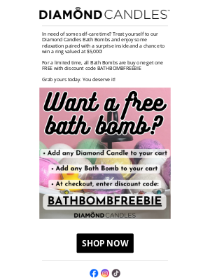 Diamond Candles - BUY 1 GET 1 FREE! 👀