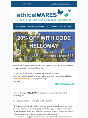 ethicalwares - 20% Discount - buy now!