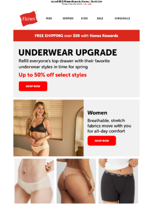 Hanes - Save on Underwear for the Entire Family