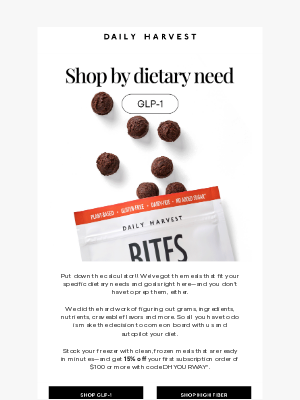 Daily Harvest - GLP-1? High fiber? Whole30?