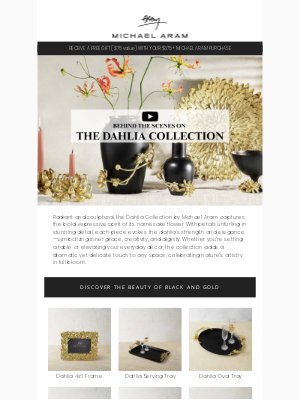 Michael Aram - Unleash Nature’s Drama: Discover the Bold Beauty of Dahlia