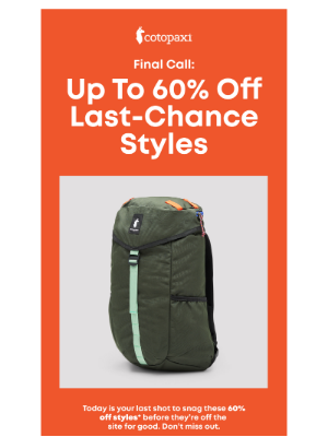 Cotopaxi - 🚨Last Chance At 60% Off 500+ Styles 🚨
