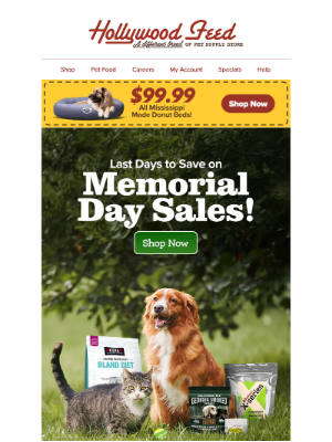 Hollywood Feed - Last Days to Save on Memorial Day Sales! ⌛