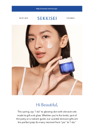 Sekkisei-usa - Glow into your big day this spring ✨💐