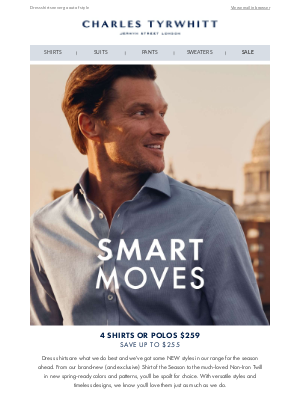 Charles Tyrwhitt - Your NEW Shirt Line Up