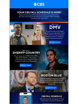 CBS - Your Sneak Peek at CBS Fall!