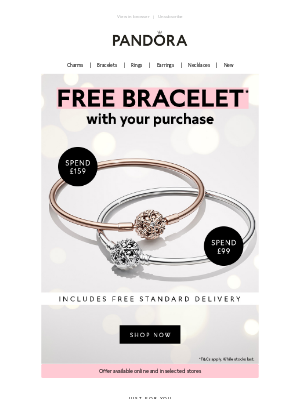 Pandora Jewelry (UK) - FREE Christmas bracelet with your order ✨