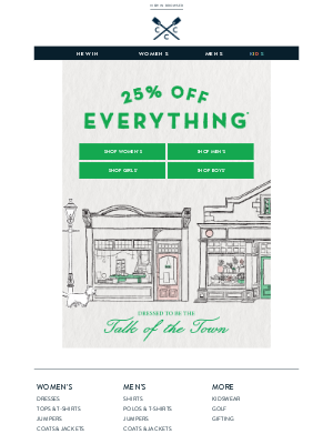 Crew Clothing (United Kingdom) - Save on every, single, thing!*