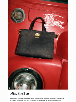 Burberry USA - Next stop: new-season bags