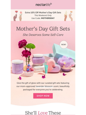 Nectar Bath Treats - Mother’s Day Gift Sets are here!