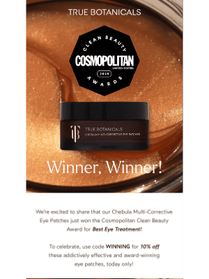 True Botanicals - Cosmopolitan Says We're The Best