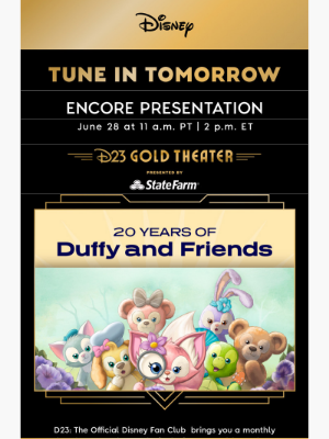 Disney - TOMORROW: Encore of D23 Gold Theater
