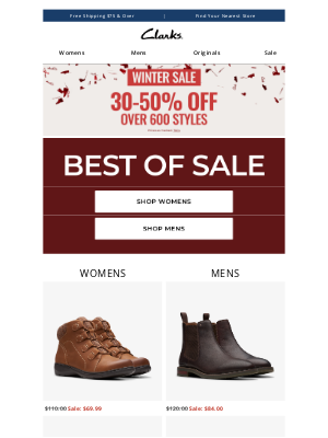 Clarks Shoes - TRENDING Styles: Now 30-50% OFF