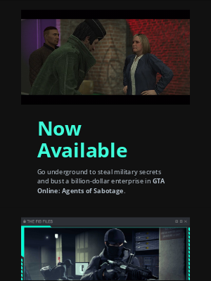 GTA Online: Agents of Sabotage Now Available