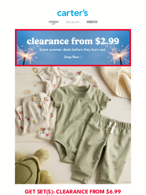 Carter's - CLEARANCE ALERT 🚨 Styles you LOVE from $2.99
