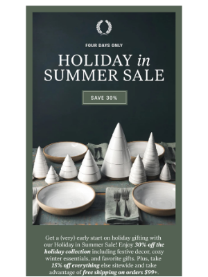 Farmhouse Pottery - It’s Holiday in Summer 🌲 Save up to 30%