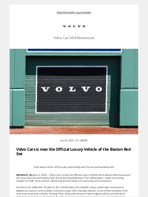 Volvo Cars - [Volvo Cars Media Site] Volvo Cars is now the Official Luxury Vehicle of the Boston Red Sox