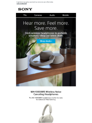 Sony - Enjoy Up To $150 Off On Premium Headphones & Wireless Speakers