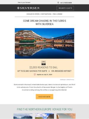 Silversea Cruises - Transformative magic in Norway’s fjords