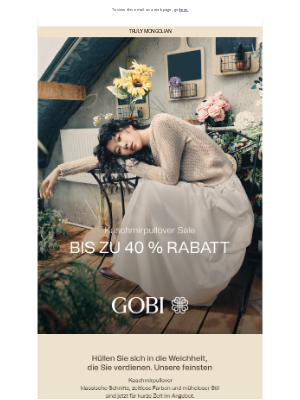 Gobi Cashmere - Umhüllt vom Herbst | 40% Rabatt auf Kaschmirpullover