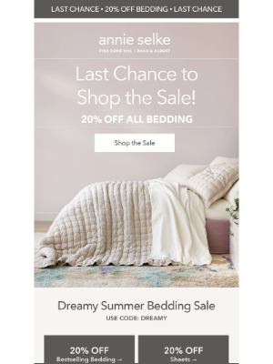 Annie Selke - ✨ Sale Ends Tonight! ✨ 20% Off All Bedding ✨