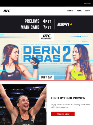 Ultimate Fighting Championship - New Year, New Fight Nights - UFC Is Back This Weekend!