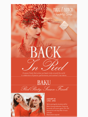 Nikki Beach - Back in Red: A Season Finale