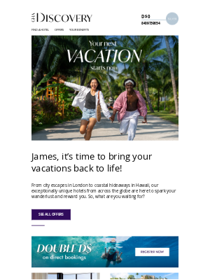 DISCOVERY - Ready for your travel comeback?