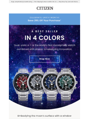 Citizen Watch Company - The World's First Moonphase Watch: Now in 4 Colors