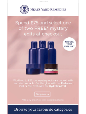 Neal's Yard Remedies - Going fast! Your FREE gift awaits...