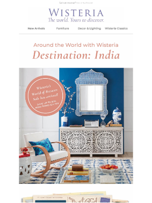 Wisteria - The World of Bazaars Begins – First Stop: India