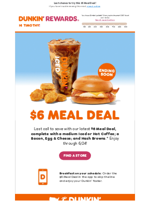 Dunkin' Donuts - Your stomach (and wallet) will thank you! 😉