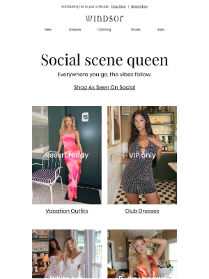 Windsor Fashions - Weekend plans?