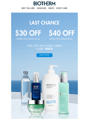 Biotherm - Our 4th of July Sale Ends Soon! ✨