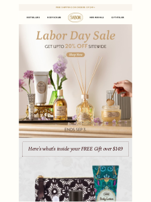 Sabon NYC - Labor Day Sale 🎉 (FREE Kits Won't Last)