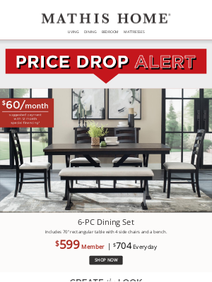 Mathis Brothers Furniture - Price Drop Alerts are LIVE ‼️ Shop Before They're Gone!