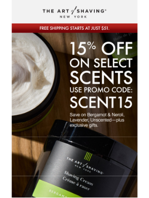 The Art of Shaving - 💧 15% off Bergamot & Neroli, Lavender, and Unscented products